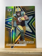 2025 Panini Rookies & Stars Josh Jacobs #72 Orange /249 Football Card