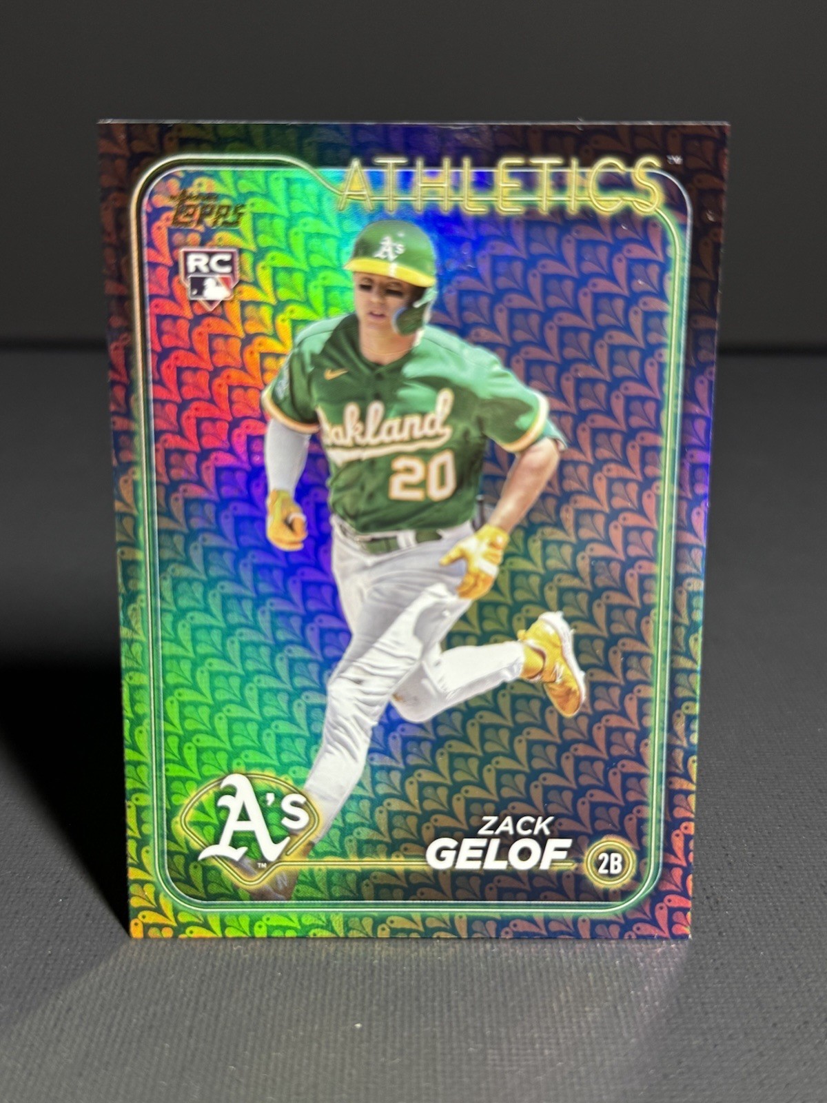 2024 Topps Series 1 Zack Gelof EASTER HOLIDAY FOIL RC #166- ATHLETICS