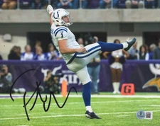 PAT MCAFEE COLTS  SIGNED AUTOGRAPHED 8X10 PHOTO BECKETT BT58462
