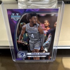Prince Aligbe, Purple Lava Refractor #82 - 2024-25 Bowman University Chrome