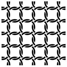Really Great Stencils, Linked Rings 2 Stencil, 8x8", Background, Overlapping