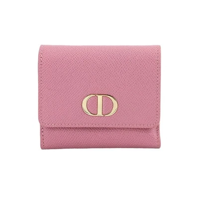 Christian Dior 30 Montaigne Compact Geldbörse Leder Rosa 90322666 - Bild 1 von 4