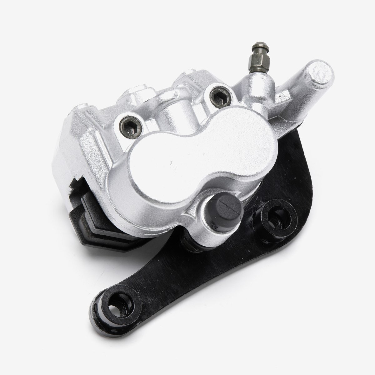 Scooter Rear Brake Caliper Silver Twin Pot Hardware Banjo BRCR076 BRACKET ABS