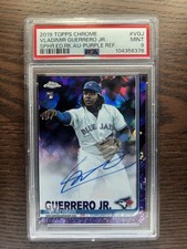 2019 Topps Chrome Sapphire Auto Vladimir Guerrero Jr. Purple Refractor /10