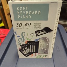 Soft Keyboard Piano 28" 49 Keys 30 Functions Rolls Up Easy Storage Speaker