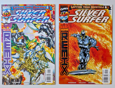 SILVER SURFER Loftier Than Mortals * # 1-2 * Marvel Comics Remix 1999 US