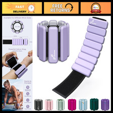 Adjustable Wrist Ankle Weights for Fitness, Silicone Weighted Bangles for Men