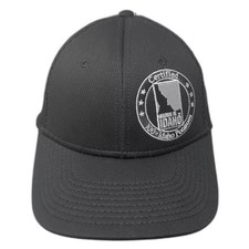 Baseball Cap Black Gray L Mesh Certified Grown In Idaho Potatoes Hat Stretch Fit