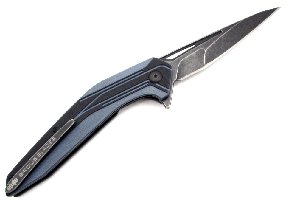 Brous Blades Hardwire – Edição Limitada #032/500 – 4,25" D2 Lâmina Lavada em Pedra - Imagem 2 de 4