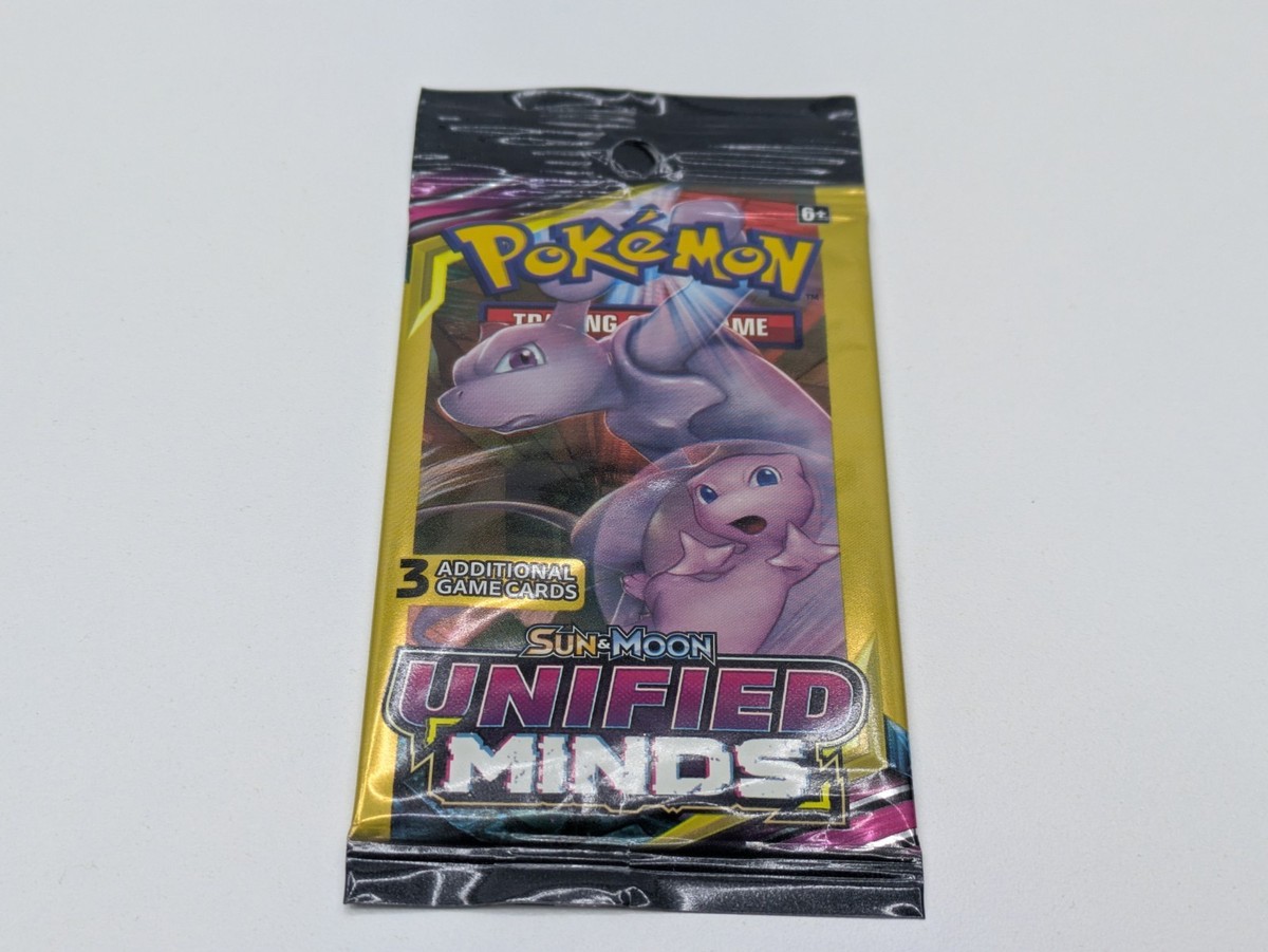 Sealed Pokémon Sun & Moon Unified Minds Dollar Tree Pack Mew