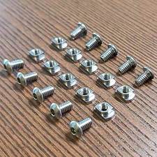 M-LOK STAINLESS STEEL HARDWARE SET OF 10X NUTS AND #10-24 SCREWS MADE IN USA