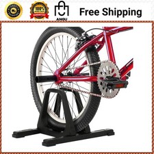 Black 1-Bike Portable Floor Stand Garage Bike Rack