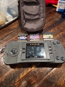 Atari Lynx 1 PAG-0201 Handheld Console - System Only For Repair No Power 3 Games