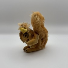 Steiff Brown Velvet Squirrel w/ Ear Button Tag 3 1950 1956