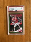 2018 Panini Donruss Mike Trout #155 Holo Green PSA 9