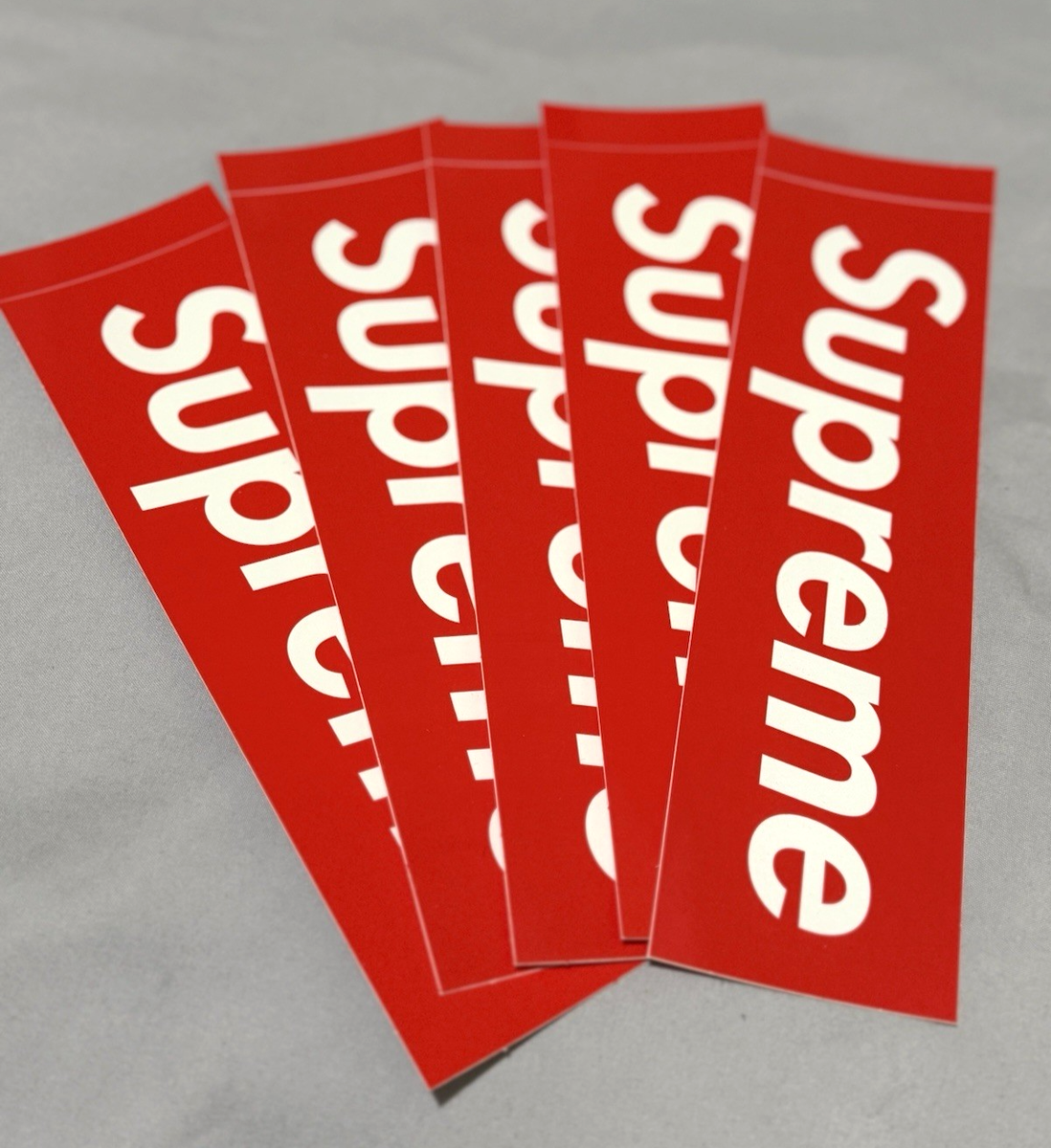 Supreme Box Logo Sticker Red 100% Authentic Brand New - Pack of