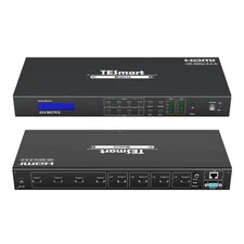 TESmart USB 3.0 HDMI 4K KVM Switch 4x3 (Triple 3 Monitors 4 PC) w/ EDID emulator