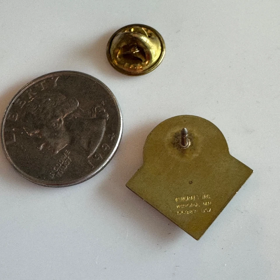 Vintage Pittsburgh Pirates Yellow Diamond Pirate Head Enamel Lapel Pin MLB - Image 3 of 3