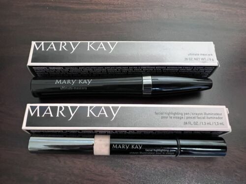 Mary Kay Ultimate Mascara BLK/BRN AND FACIAL HIGHLIGHTING PEN SHADE 1 - Picture 1 of 5