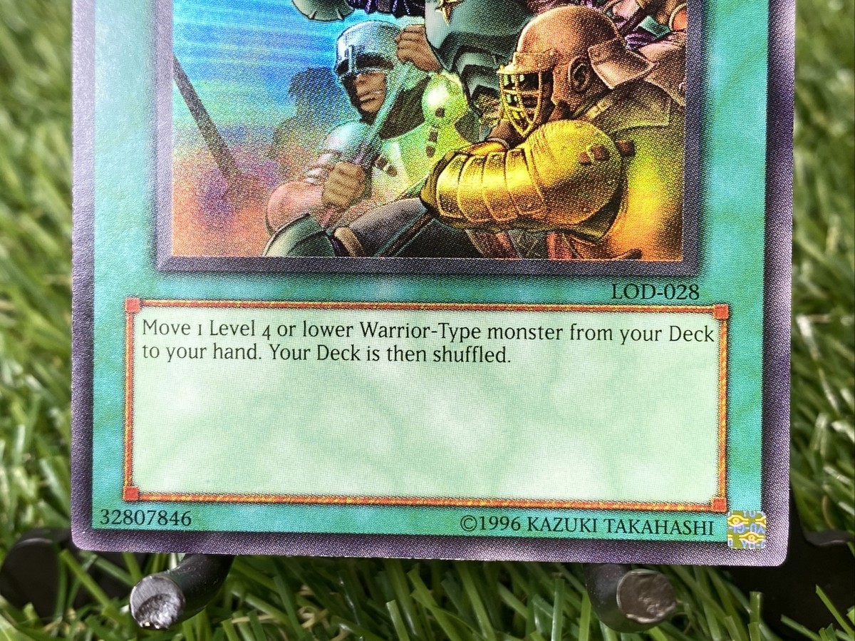 Yugioh Reinforcement of the Army LOD-028 Super Rare 1st Edition HP 