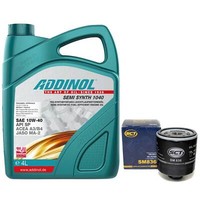 MotoröL Set 10W-40 Addinol 4 Liter + ÖLfilter SM 836 FüR Audi Seat Skoda VW Polo