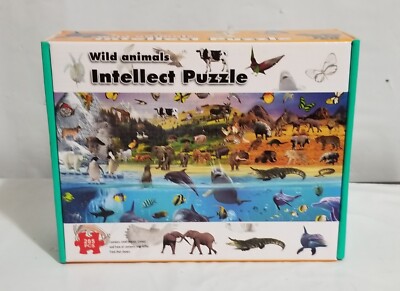 Wild Animals Intellect Puzzle 285 Pieces New