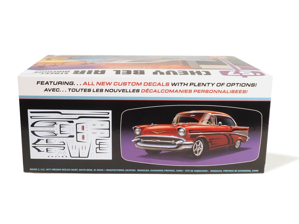 AMT 1957 Chevy Chevrolet Bel Air Street Machine 1:25 Scale Model Car Kit 1460 - Image 4 of 4