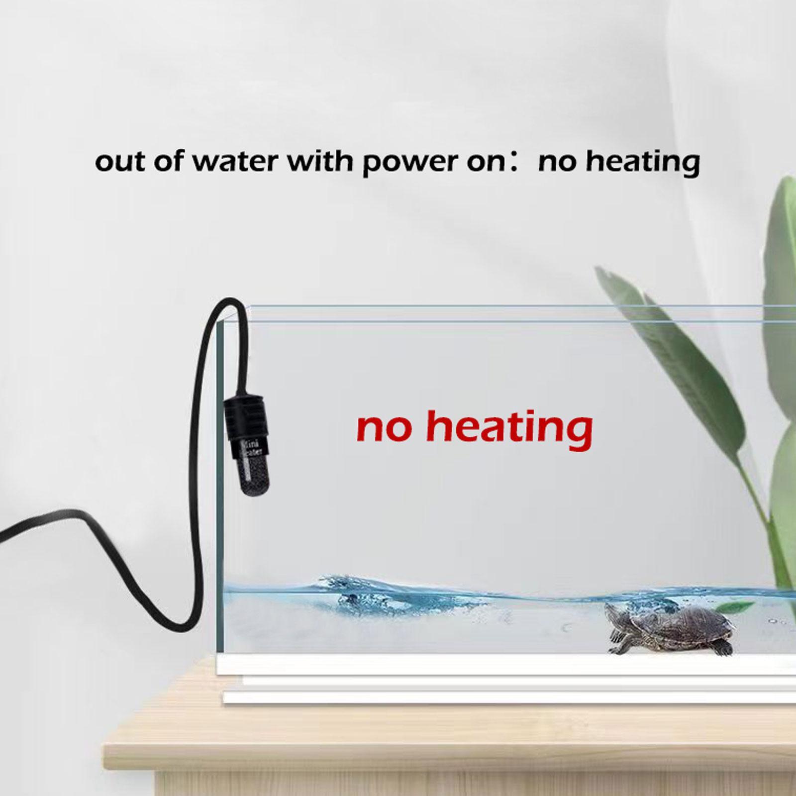 Mini Aquarium Fish Tank Heater USB Heating Rod Thermostat Heater