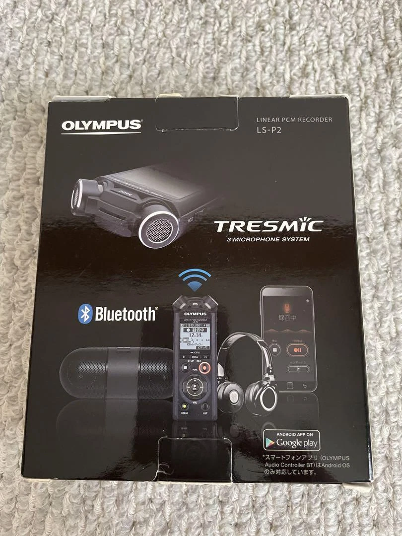 OLYMPUS linear PCM Recorder 80GB Black LS-P2 BLK w/ Box Used