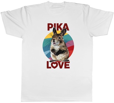 Pika Love Mens T-Shirt Furry Squeak Mountain Herbivore Tee Gift