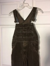 Vintage GAP Corduroy Overalls Carpenter Brown Pants Age 9 - 10  Unisex