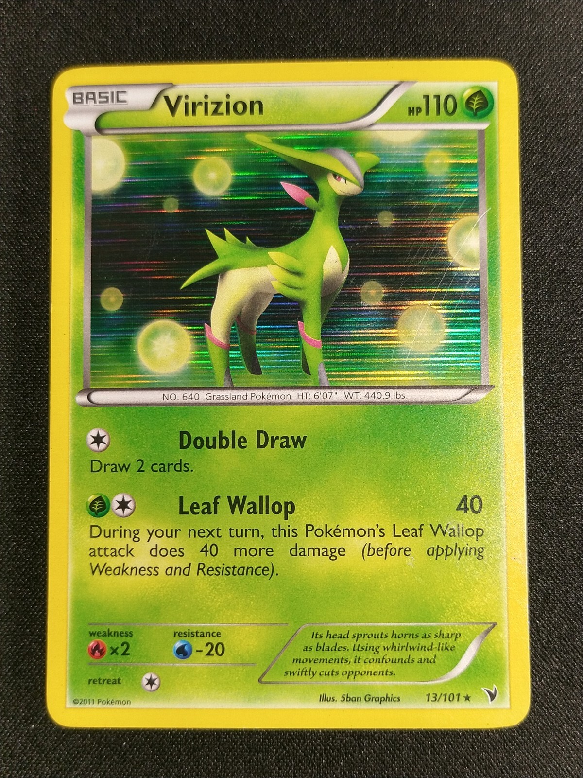 Pokemon Virizion 13/101 Holo Rare Black & White Noble Victories PL