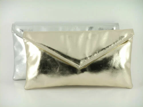 Silver Medium Clutches for Women