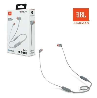Cuffie Auricolari JBL TUNE T110BT Bluetooth IN-EAR Impermeabile Microfono  GRIGIO | eBay