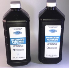 Lot Of 2 Ea 32 Fl oz ASSURED HYDROGEN PEROXIDE First Aid ANTISEPTIC-SHIPS N24HRS
