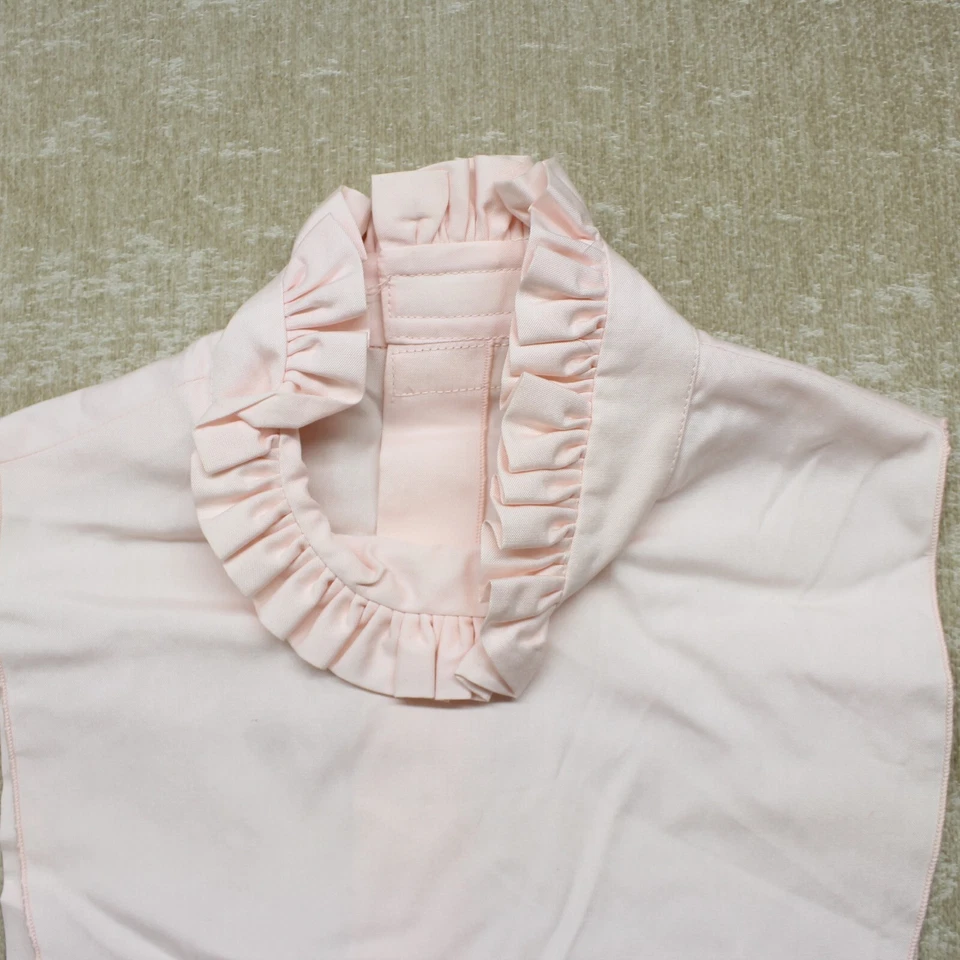 Vintage Brooks Brothers Apron Bib Pink Kids Baby Hook & Loop USA MADE - Image 3 of 4