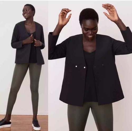 A Day Double Take Zweireiher Blazer in Schwarz Gr. Small