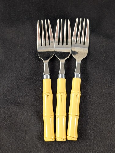 YOU PICK: BAMBOO by Hampton Silversmiths Stainless Flatware With Plastic Handle - Picture 35 of 64