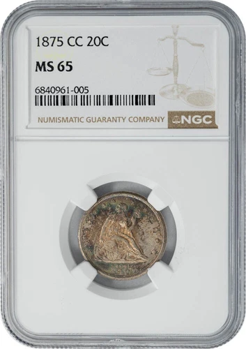 1875-CC Twenty Cents 20c MS65 NGC 949842-29