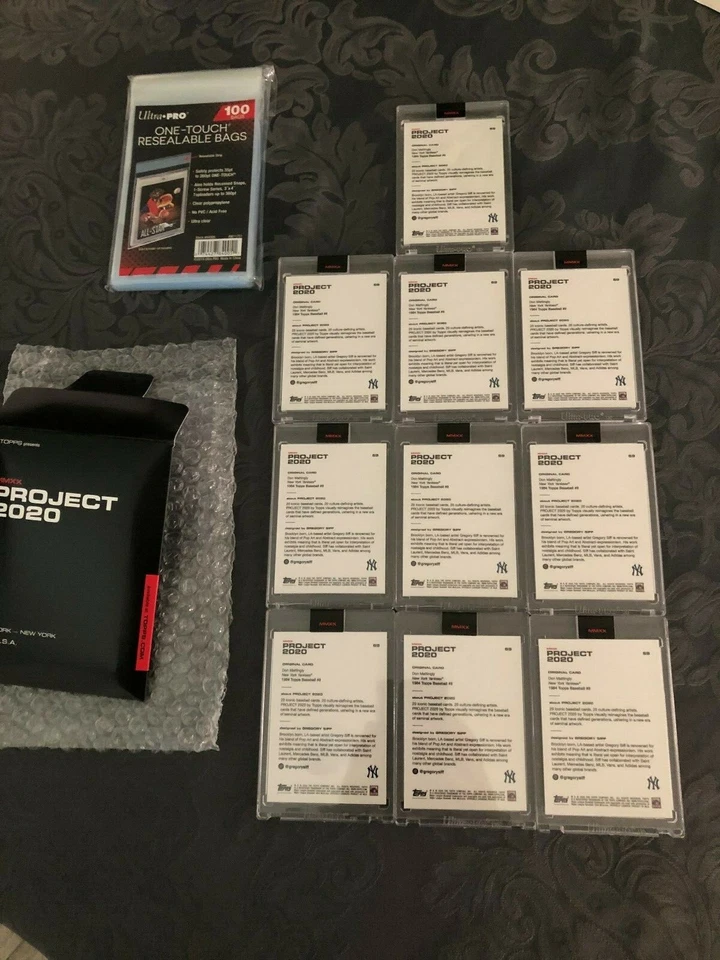 TOPPS PROJECT 2020  #69 DON MATTINGLY - GREGORY SIFF IN HAND WITH BOX - FREE S/H - Image 2 of 2