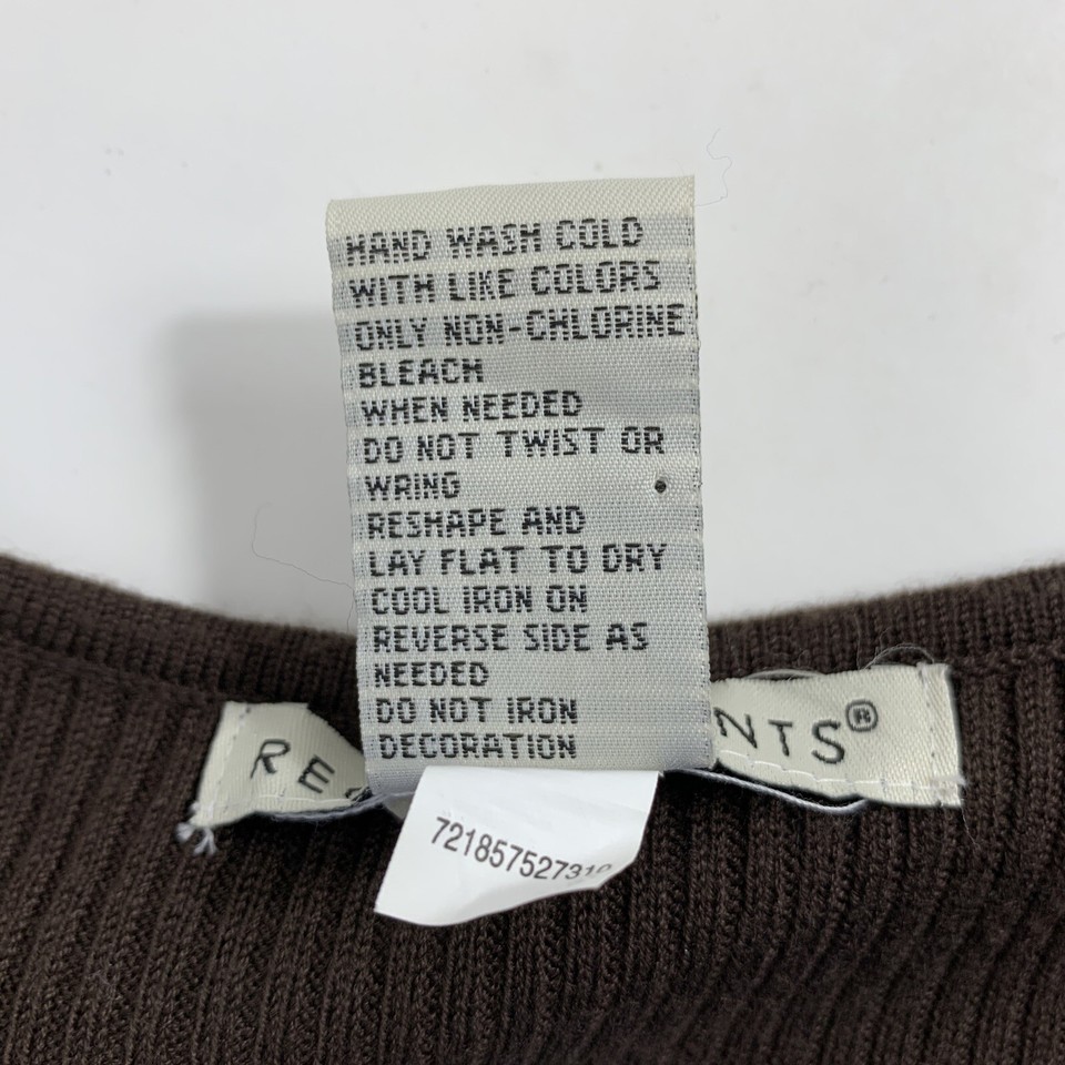 Requirements Sweater Women's Size Medium Beaded Short Sleeve Round Neck