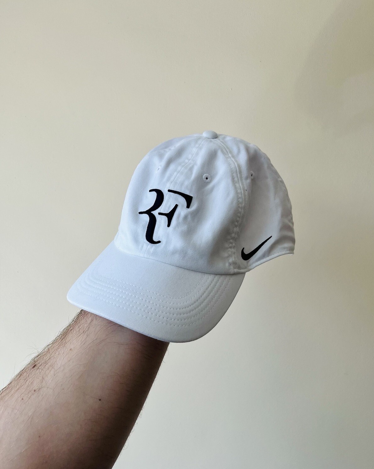 Nike RF Aerobill Heritage 86 Cap Tennis Hat Dri-Fit AH6985-100 OS Adult White