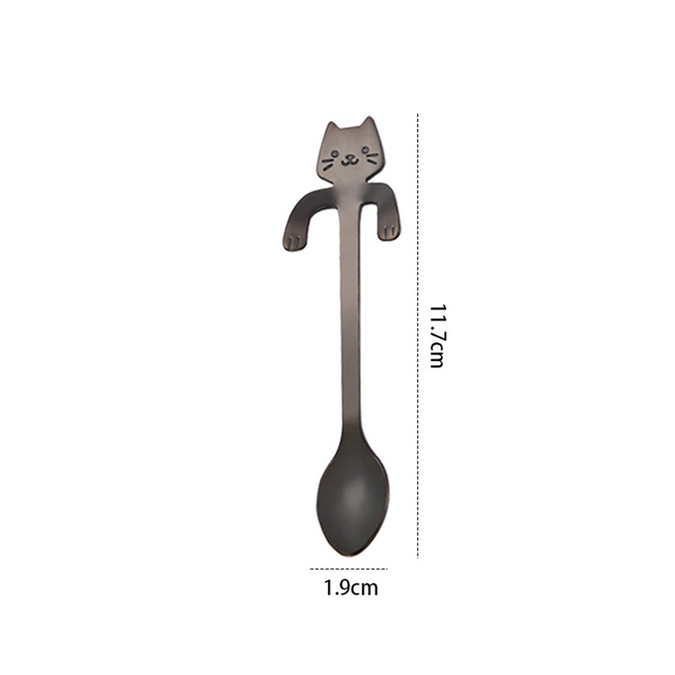 Teaspoon Tableware Cat Coffee Scoop Ice Cream Spoon Stirring Spoon