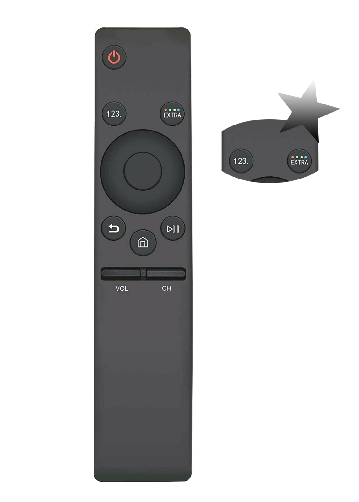Samsung TV Replacement Remote for QN32Q50RAFXZA QN43LS05TAFXZA QN43LS01TAFXZA Models