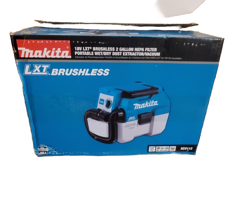 Makita XCV11Z 18V LXT LithiumIon Brushless Cordless Vacuum Cleaner