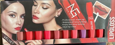 Neu Mädchen Samt Lippenglanz Wasserdicht 24 Stunden langlebig Lipgloss 12 Farben