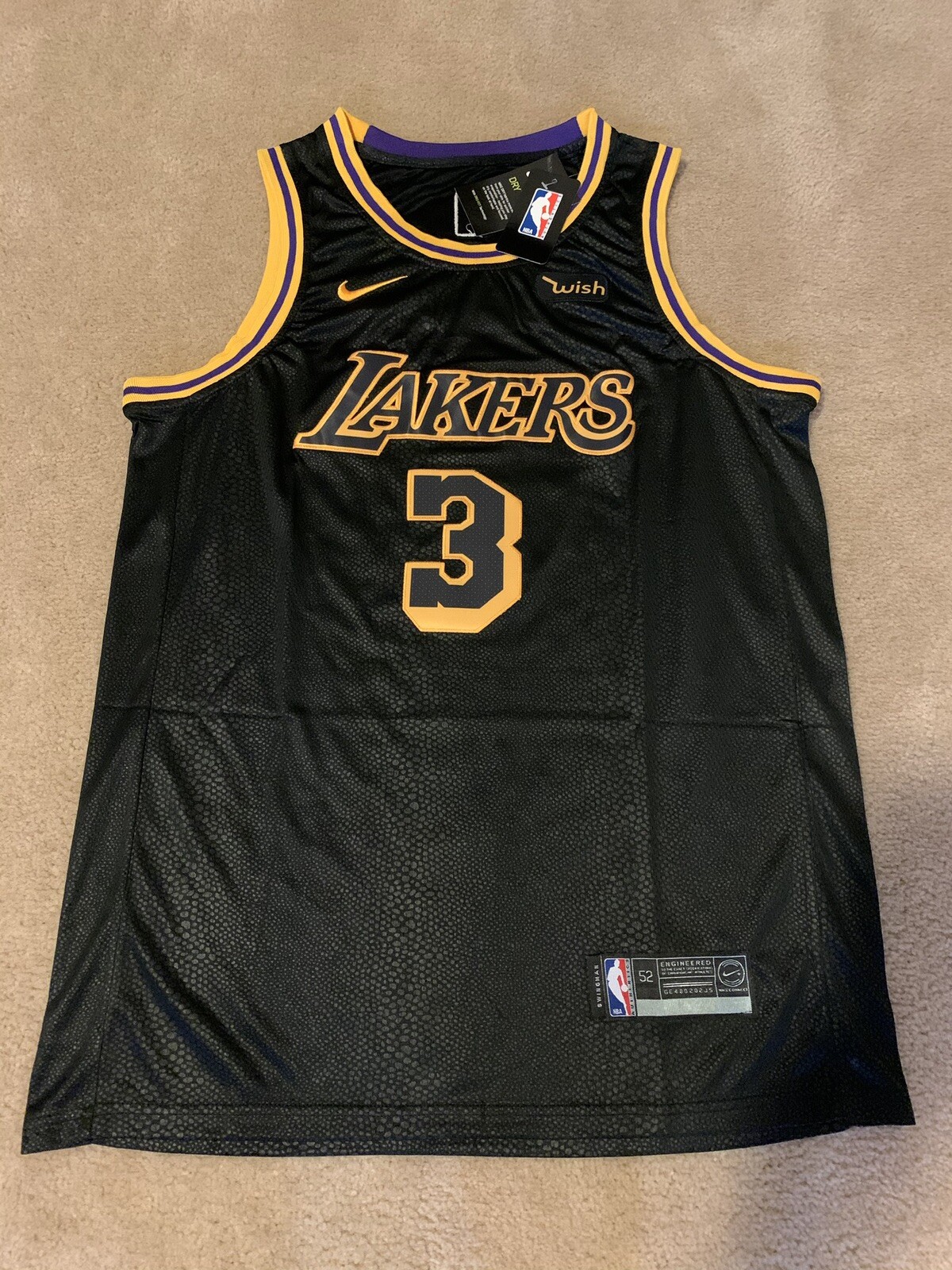 anthony davis mamba edition jersey
