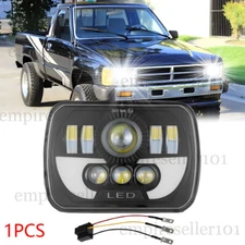 DOT 5X7" 7x6" LED Headlight Halo DRL Hi-Lo Beam For Toyota Pickup Hardbody Truck