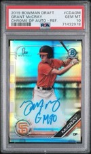 2019 GRANT MCCRAY BOWMAN CHROME REFRACTOR  1ST AUTO AUTOGRAPH /499 PSA 10 GEM