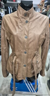 Conbipel Lederjacke Gebraucht Frau Gr. 48 Beige LLR23